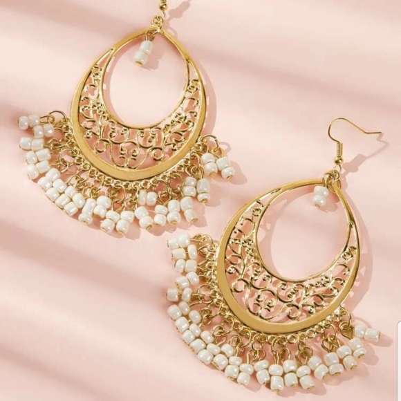 *Briar* Over Size Drop Earrings - Picture 3 of 4